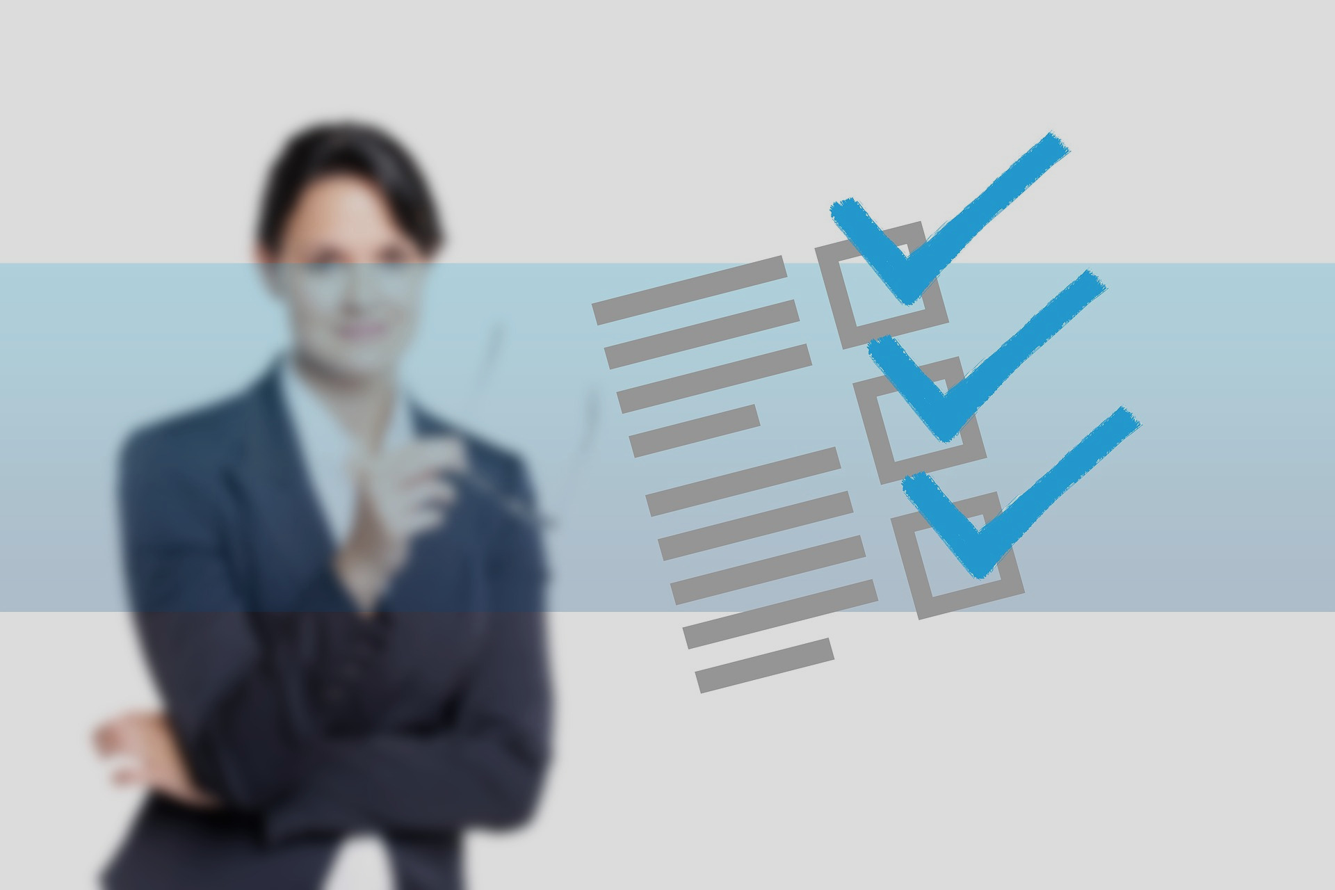 checklist com verificação de tópicos